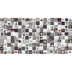 Мозаечни плочки Mosaico Cocina, 25x50, цвят бял /  Колекция Decor
